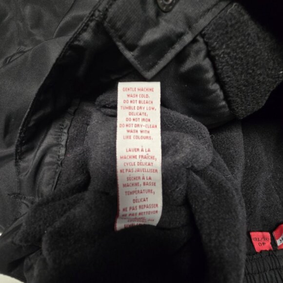 Alpinetek Black Snow Pants Mens XL 40 Winter Ski Pants Fleece Lined - Picture 3 of 9